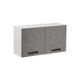 [A17630] Pensile sopracappa grigio cemento con 2 ante da cucina Cm 90x32xh49