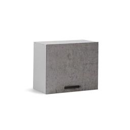 [A17621] Pensile sopracappa grigio cemento con anta da cucina Cm 60x32xh49