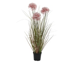 [20041792] Pianta in plastica con vaso 25x25x60h cm