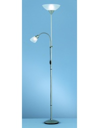 [TRIOR4393-87] Piantana Con Spot da Lettura Dimmerabile Erzwo Titanio Ø28 cm Trio Lighting