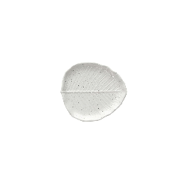 [19907759] Piatto Foglia 16x14x2,5h cm Zelda Stoneware Grigio