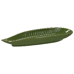 [20003563] Piatto Foglia verde Relief della linea Zaira