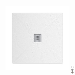 [DFLEX-179-LEQ-R090] Piatto doccia Estasi quadrato - Tortora 90x90 cm