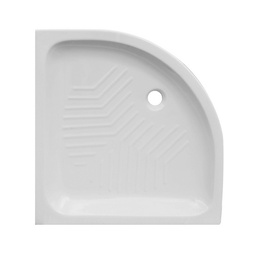 [DFLEX-179-G10130-80] Piatto doccia angolare in ceramica 80x80 cm, 11 cm di altezza