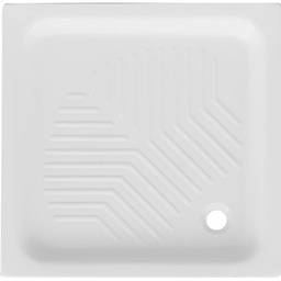 [DFLEX-179-D100-80] Piatto doccia quadrato in ceramica, 80x80 cm, 10 cm di altezza