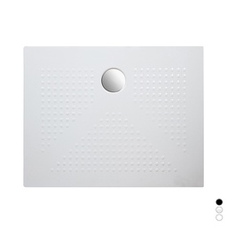 [DFLEX-179-D3120-N7090] Piatto doccia rettangolare in ceramica nera 70x90 H3,6