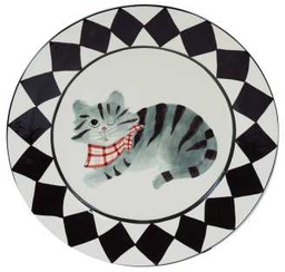 [V9158240000] Piatto gatto sc-3179 Ø cm. 30,5 h 3