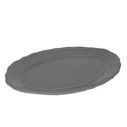 [V5852020000] Piatto juliet grigio ovale cm35x26h3