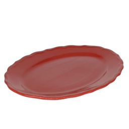 [V5853020000] Piatto juliet rosso ovale cm35x26h3