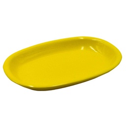 [V5853480000] Piatto romeo giallo ovale cm36x25h4