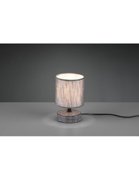 [TRIOR50980111] Piccolo Lume Grigio Moderno Base Ceramica con Paralume Tessuto Marie Trio Lighting