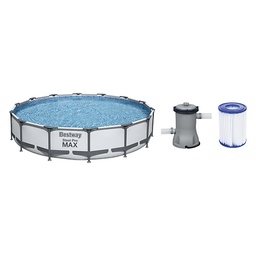 [DFLEX-244-GB56595] Piscina Steel Pro Max Fuori Terra Rotonda