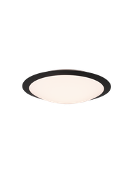 [TRIO680319132] Plafoniera Bagno Umberto Led 18w IP44 Nero Ø42 cm Trio Lighting