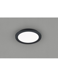 [TRIOR62921532] Plafoniera Rotonda Camillus Led Dimmerabile Nero IP44 Ø26 cm Trio Lighting