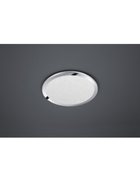 [TRIO656412406] Plafoniera Rotonda Cesar Led Dimmerabile Cromo IP44 Ø40 cm Trio Lighting