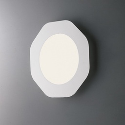 [BL252-LED24] Plafoniera ottagonale Bianca LED integrato 39x h5 cm