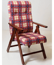 [052507] Poltrona Molisana in tessuto scozzese bordeaux