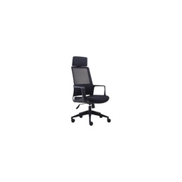 [GIC810336] Poltrona comoda con ruote da ufficio nera traspirante regolabile
