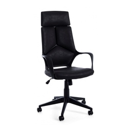 [B0710486] Poltrona da ufficio in tessuto Damon con schienale alto nero