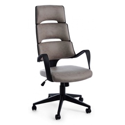 [B0710484] Poltrona direzionale Bart moderna da ufficio in tessuto grigio