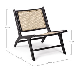 [B0671733] Poltrona fibre naturali Mabel