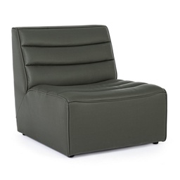 [B0748224] Poltrona in legno moderna effetto pelle verdone stile design