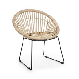 [B0691608] Poltrona rustica Cayes naturale
