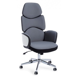 [B0710482] Poltrona ufficio con braccioli in tessuto Grigio Scuro ARMSTRONG 64x69 x h118,5-128 cm