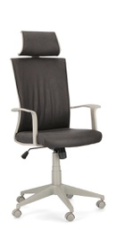 [B0710489] Poltrona ufficio tessuto nero Gordon