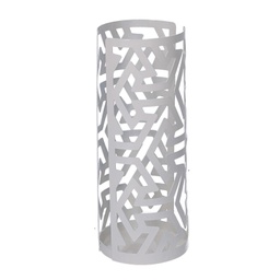 [V5926080000] Portabicchiere metallo frecce bianco tondo cm ø8h20