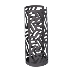 [V5926140000] Portabicchiere metallo frecce grigio scuro tondo cm ø8h20