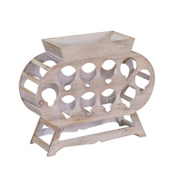 [V5959820000] Portabottiglie legno 10 posti cm59x19h48