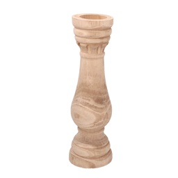 [V9123820000] Portacandele legno fw-0033 Ø cm. 13 h 52