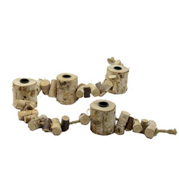 [V6066160000] Portacandele steccato tronco cm110