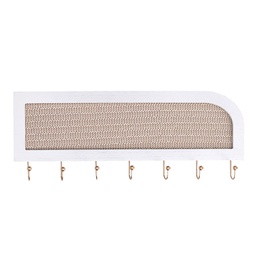 [V5962370000] Portachiavi legno bianco rettangolare cm40x2,5x16,5