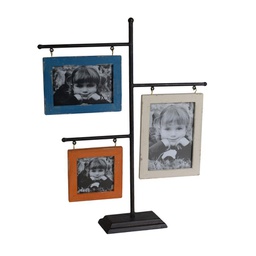 [V8034000000] Portafoto da tavolo legno multiplo 3p cm 40x8h50