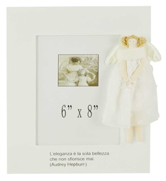 [V9158720000] Portafoto dream prencesses eleg. biancosd-0813cm. 24 x 2,5 x 29