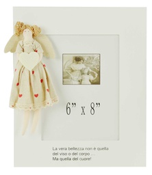[V9158810000] Portafoto dream princesses bianco sd-0843 cm. 24 x 2,5 x 29