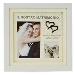 [V9140860000] Portafoto wedding me-0014 cm. 27 x 27 x2,5