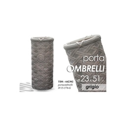 [GIC642302] Portaombrelli da ingresso grigio salvaspazio h. 51 cm