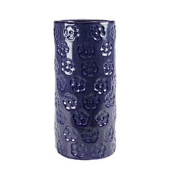 [GIC600654] Portaombrelli in ceramica blu fiori design cm 50 h