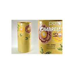 [GIC569883] Portaombrelli in ceramica giallo fiori design cm 50 h