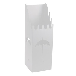 [V3504700000] Portaombrelli metallo bianco quadro cm 15