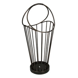 [V3503950000] Portaombrelli metallo bronzo scuro tondo cm 32x30h52/70