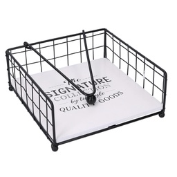 [V5961070000] Portatovaglioli legno bianco quadro cm19x19h7