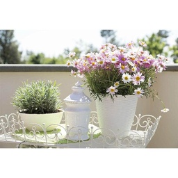 [1915304] Portavaso Porta Vaso Panna Paglia D29 Cm H 27 Cm Bama 34031 Piante Fiori