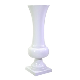 [V6368480000] Portavaso resina bianco lucido cm 45x45h141
