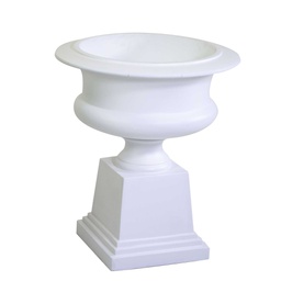 [V6368190000] Portavaso resina bianco opaco cm 58x58h67