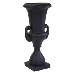 [V6368220000] Portavaso resina nero opaco cm 51x51h121