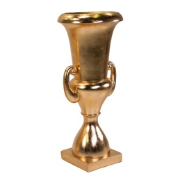 [V6368240000] Portavaso resina oro lucido cm 51x51h121